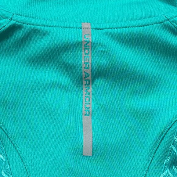 Under Armour All Season Pullover Women’s Sz.S Teal Lightweight 1/4 Zip Running - Picture 6 of 10